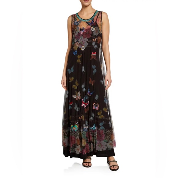 Johnny Was | Dresses | Johnny Was Biya Toqlira Butterfly Mesh Dress |  Poshmark